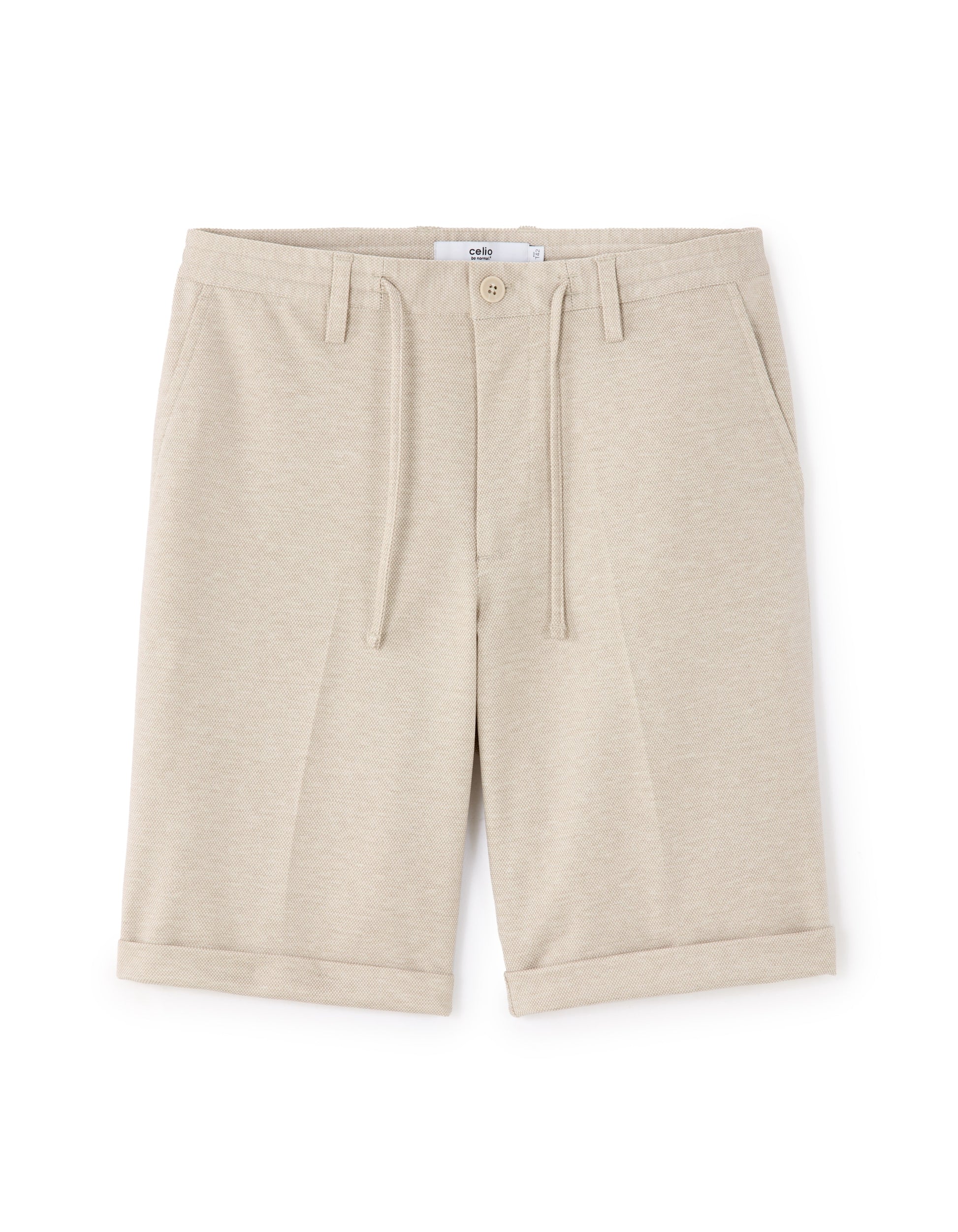 Celio 24h Mesh Bermuda Shorts - Beige