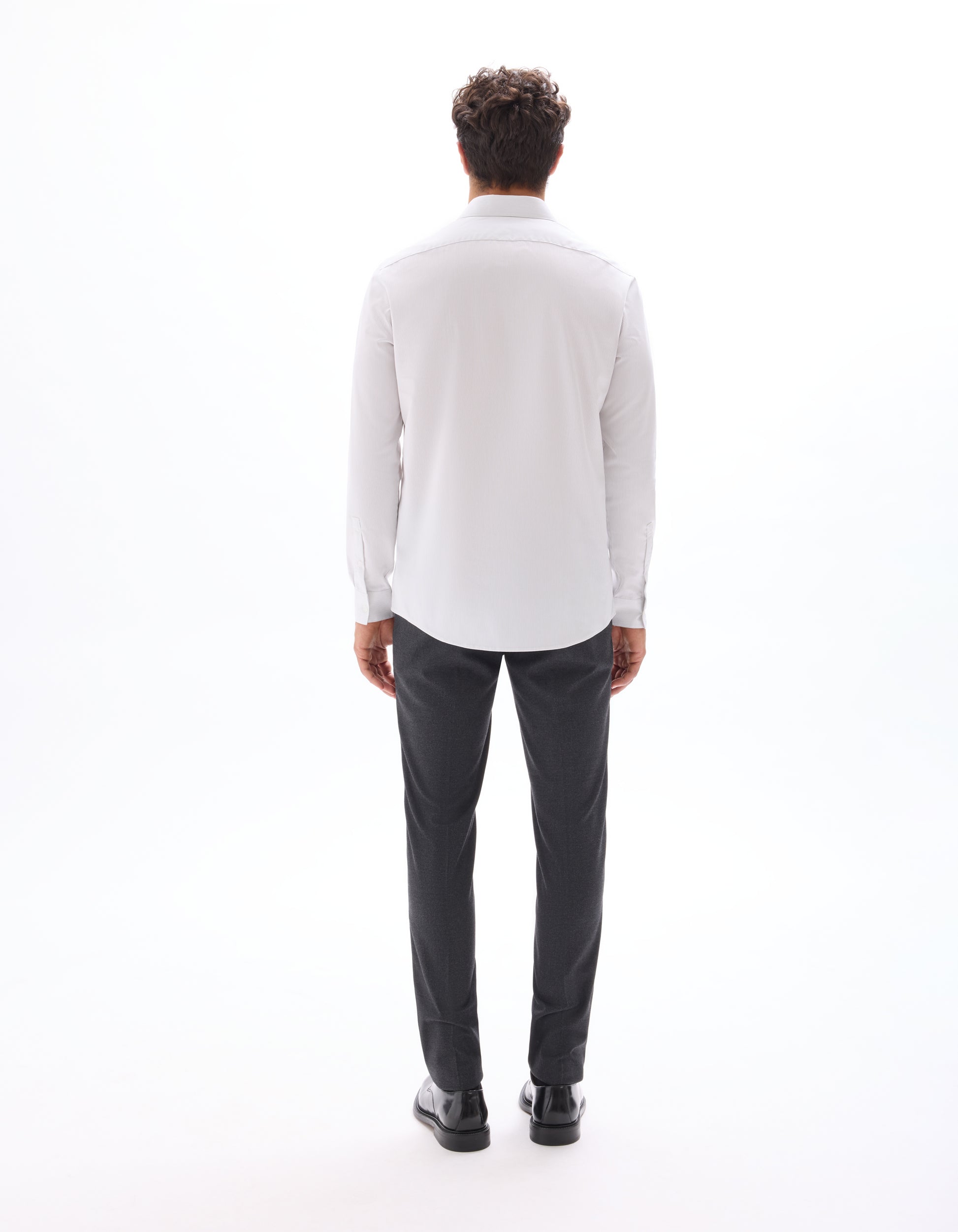 Light Grey Long Sleeves Shirt - Celio Lebanon