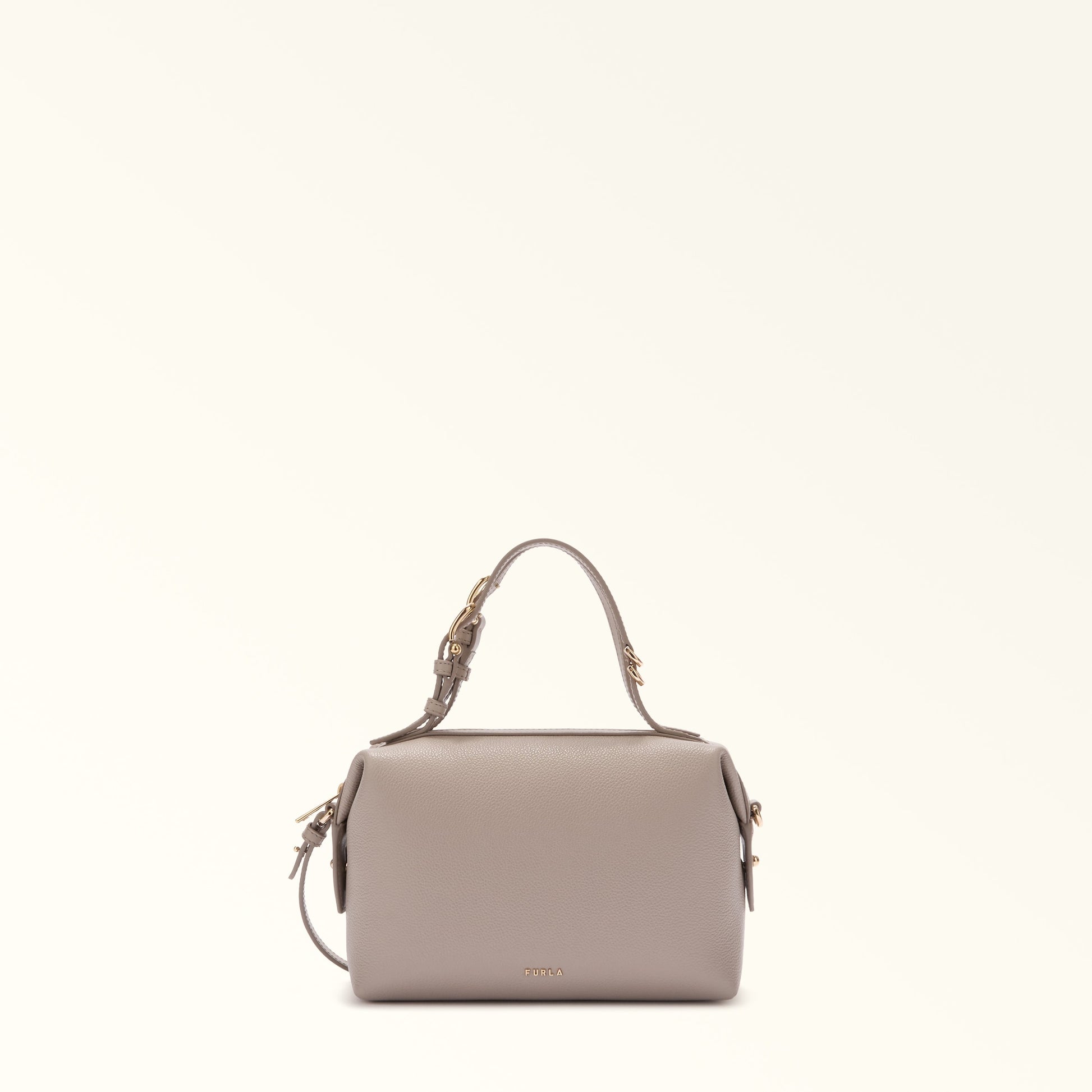 Furla Double Xl Boston  Bag In Leather