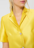 jacket in yellow duchess satin