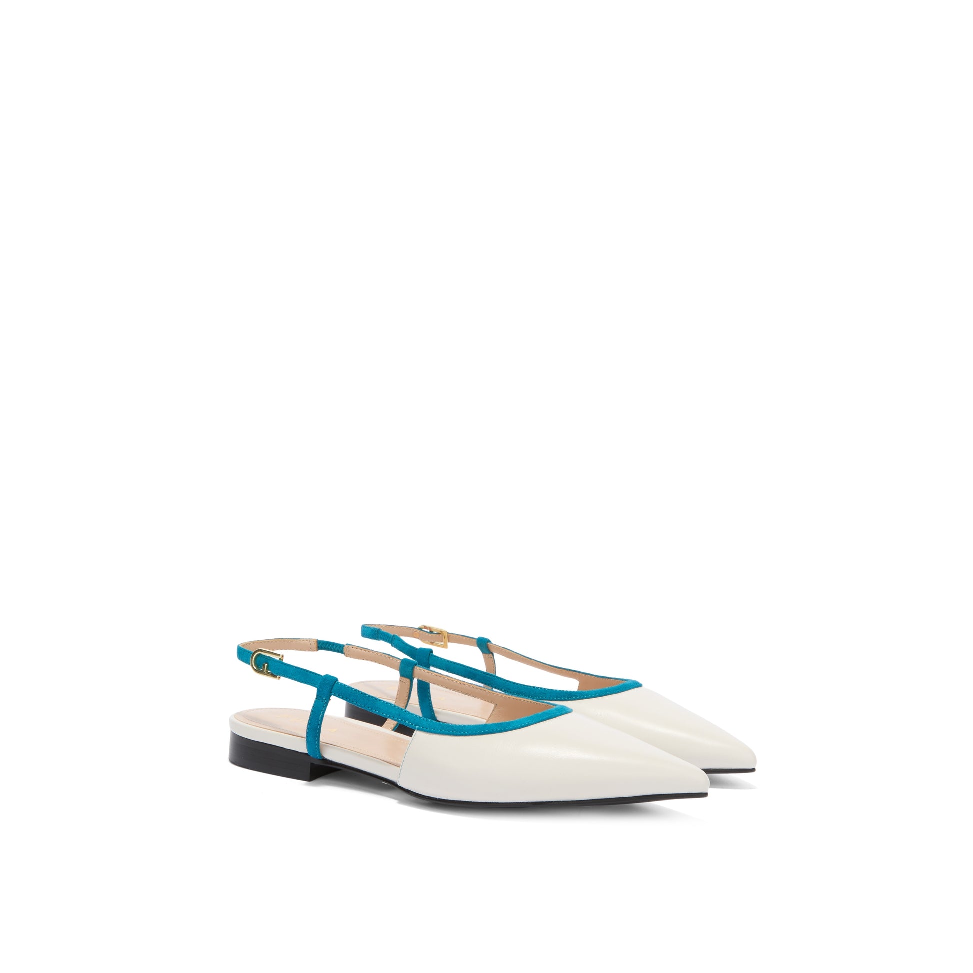 Furla Punta Ballerina Slingback T.10 in White - Shoes 