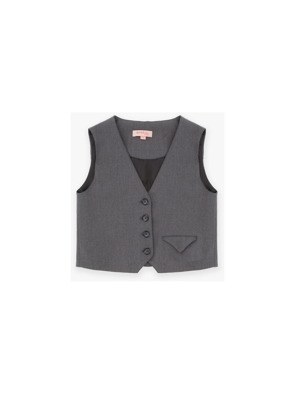 grey vest VEST KHABBAZ