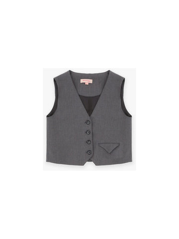 grey vest VEST KHABBAZ