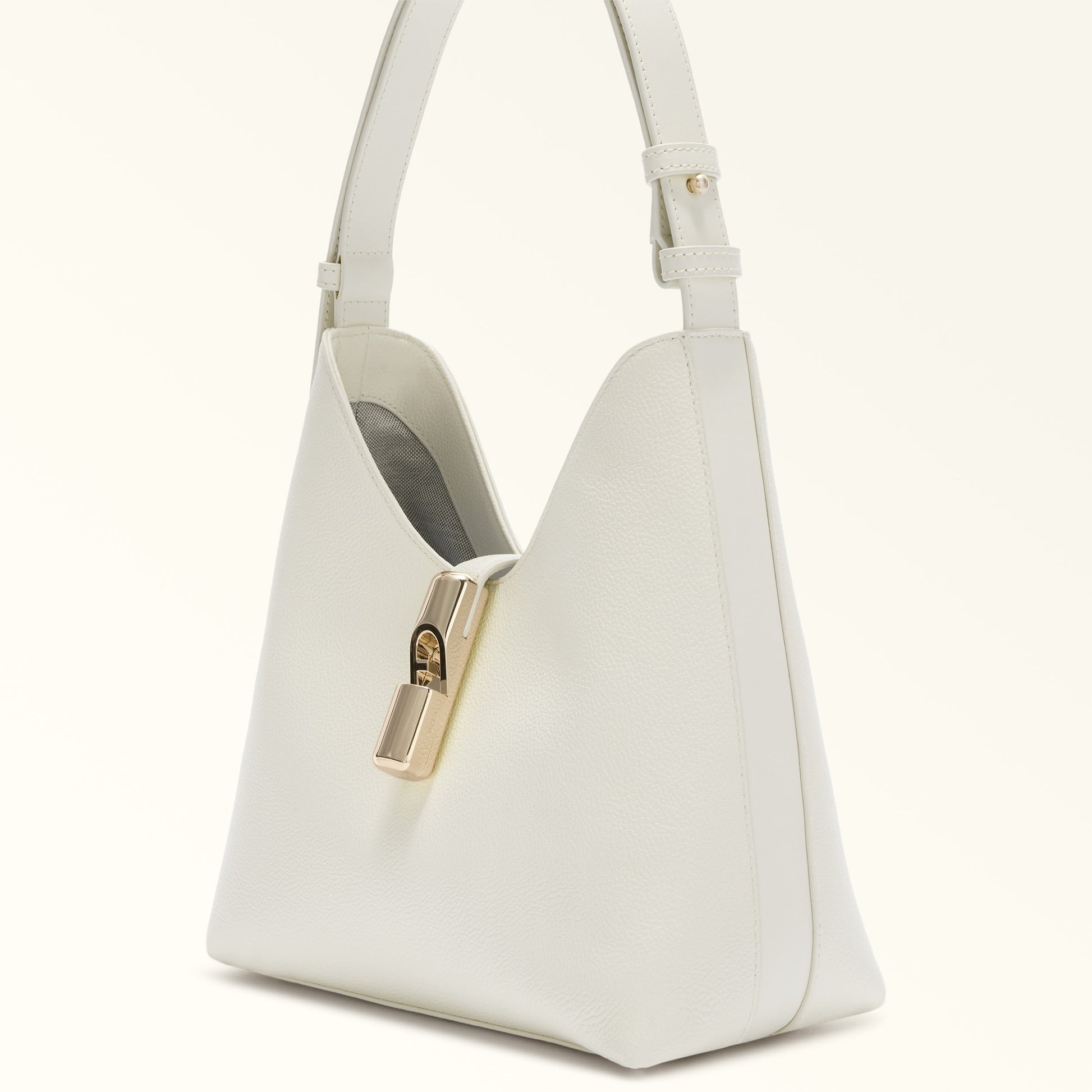 Furla Goccia S Hobo in White - Bags 