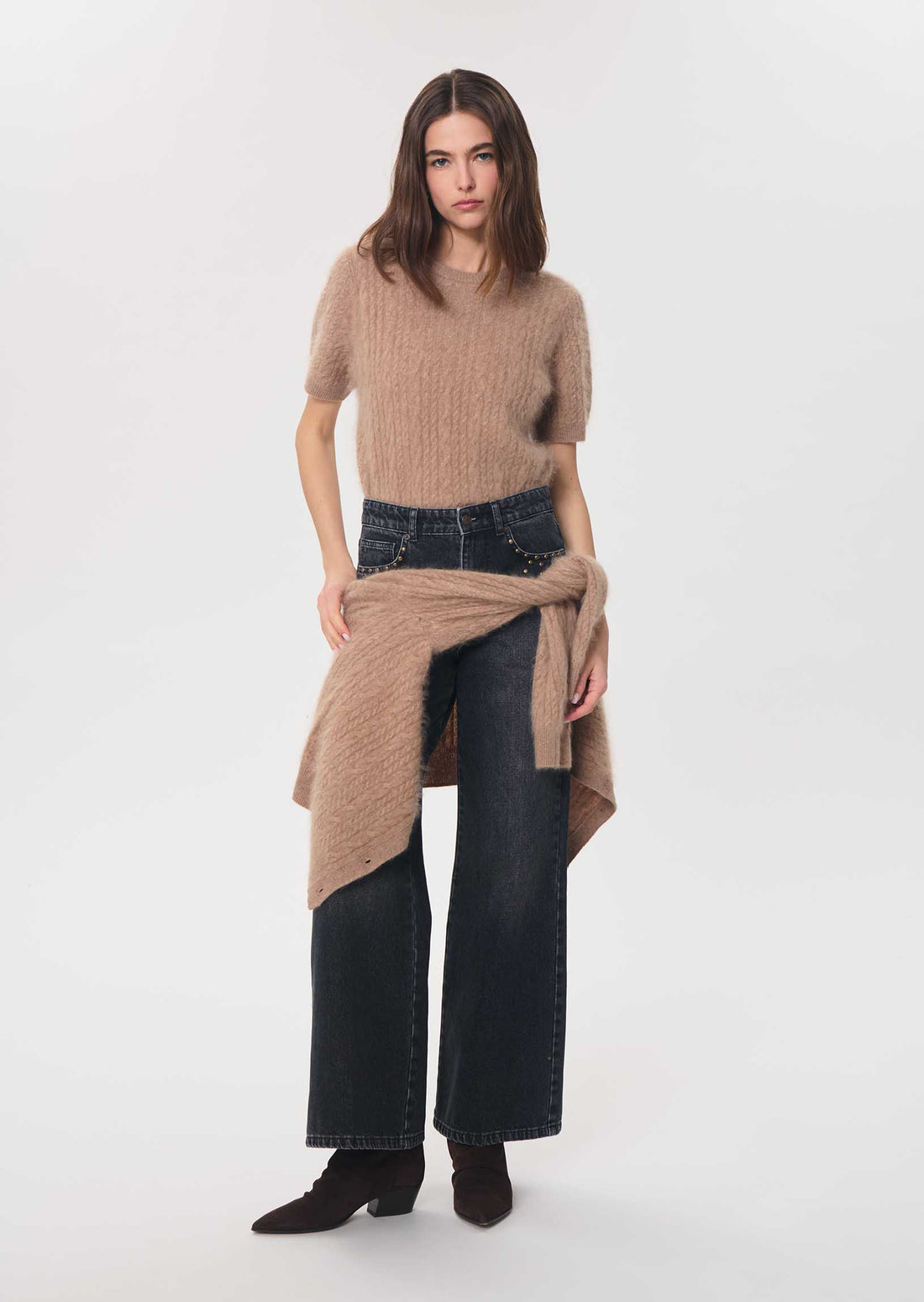 Joss jeans in grey cotton by Tara Jarmon
