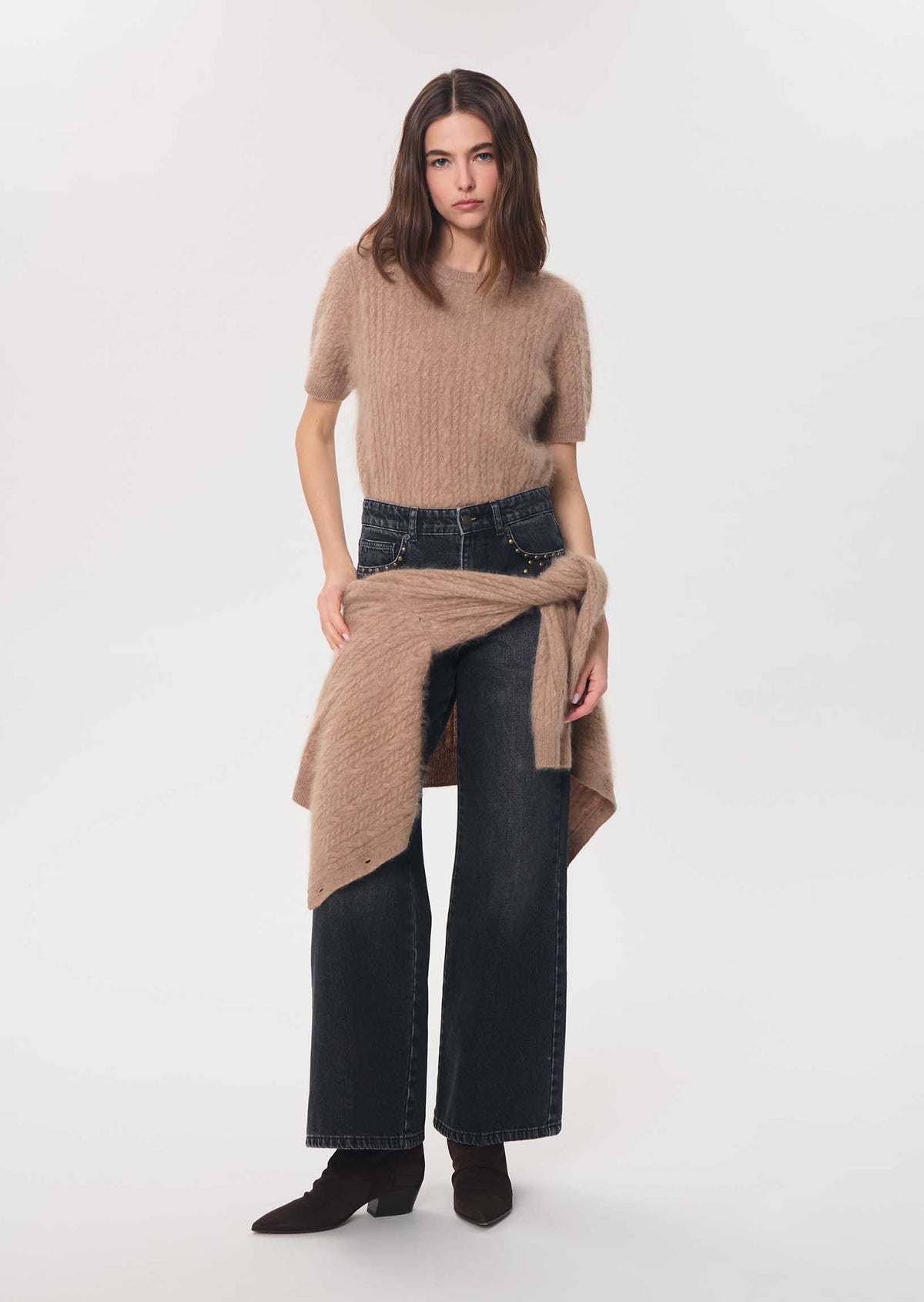 Joss jeans in grey cotton by Tara Jarmon