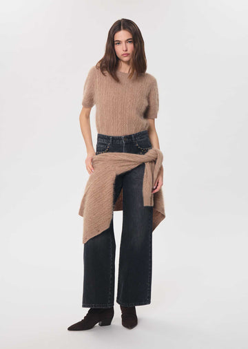 Joss jeans in grey cotton by Tara Jarmon