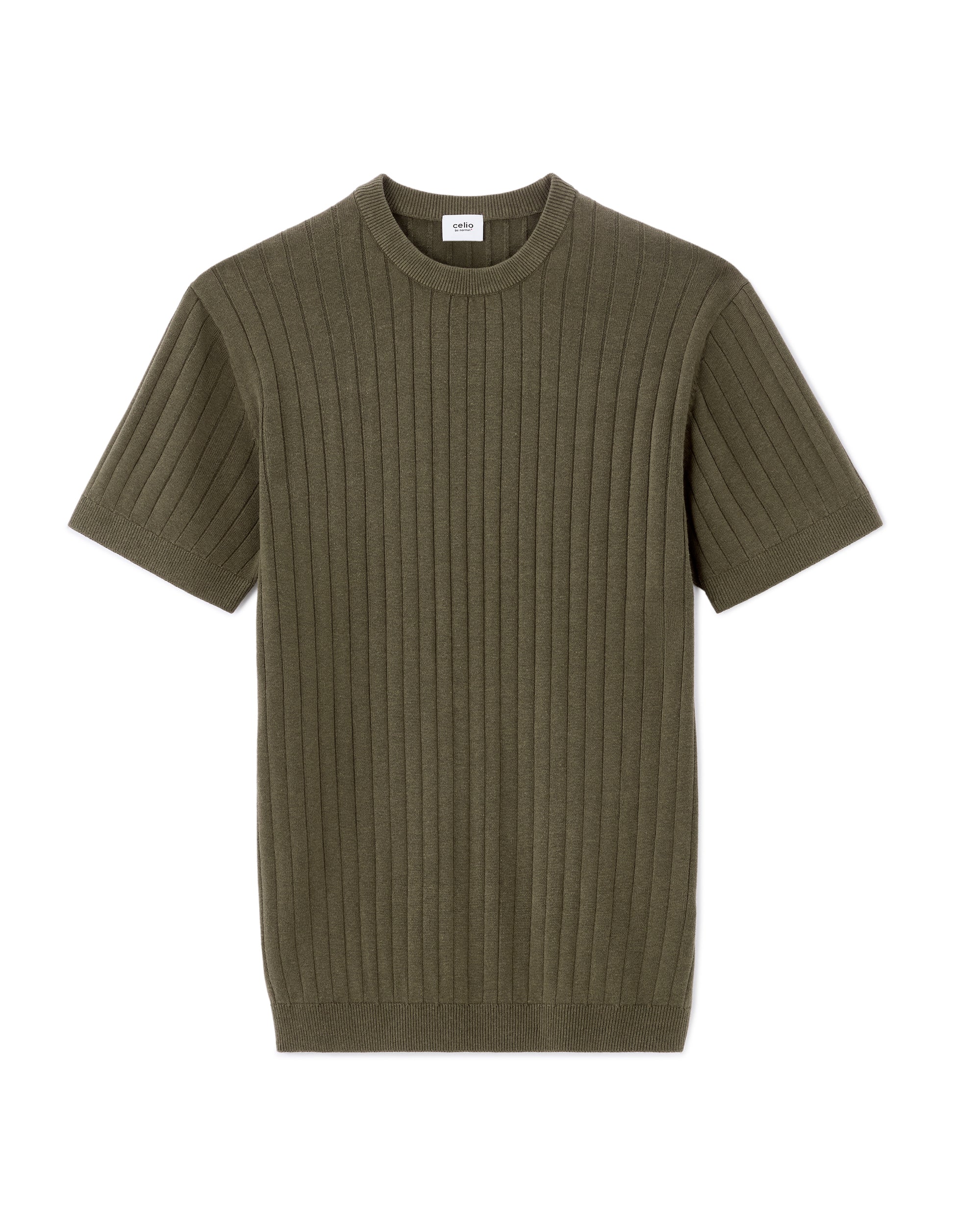 Real Khaki Short Sleeves Tshirt - Celio Lebanon
