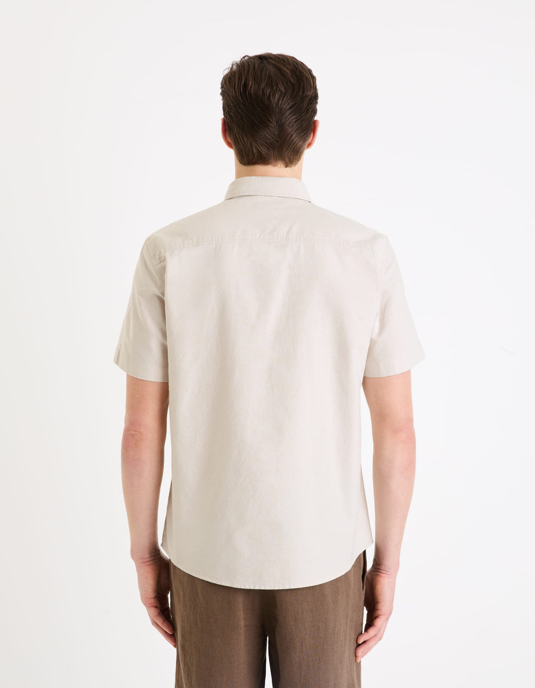 beige Short sleeves Shirt