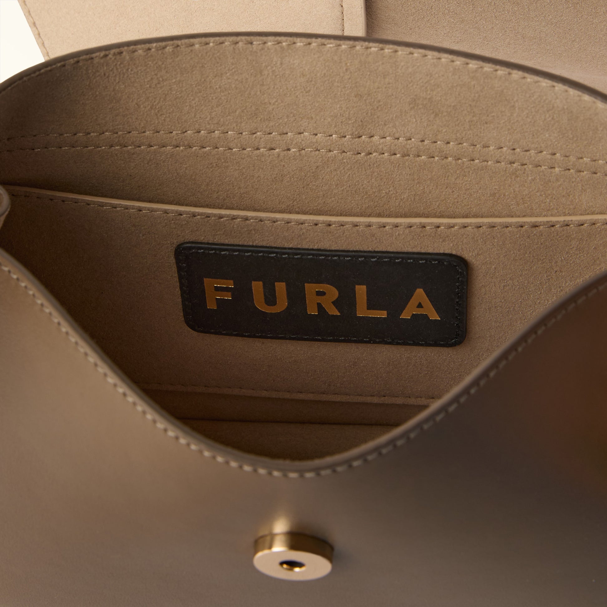 Furla Flow M Top Handle in Grey - Bags 