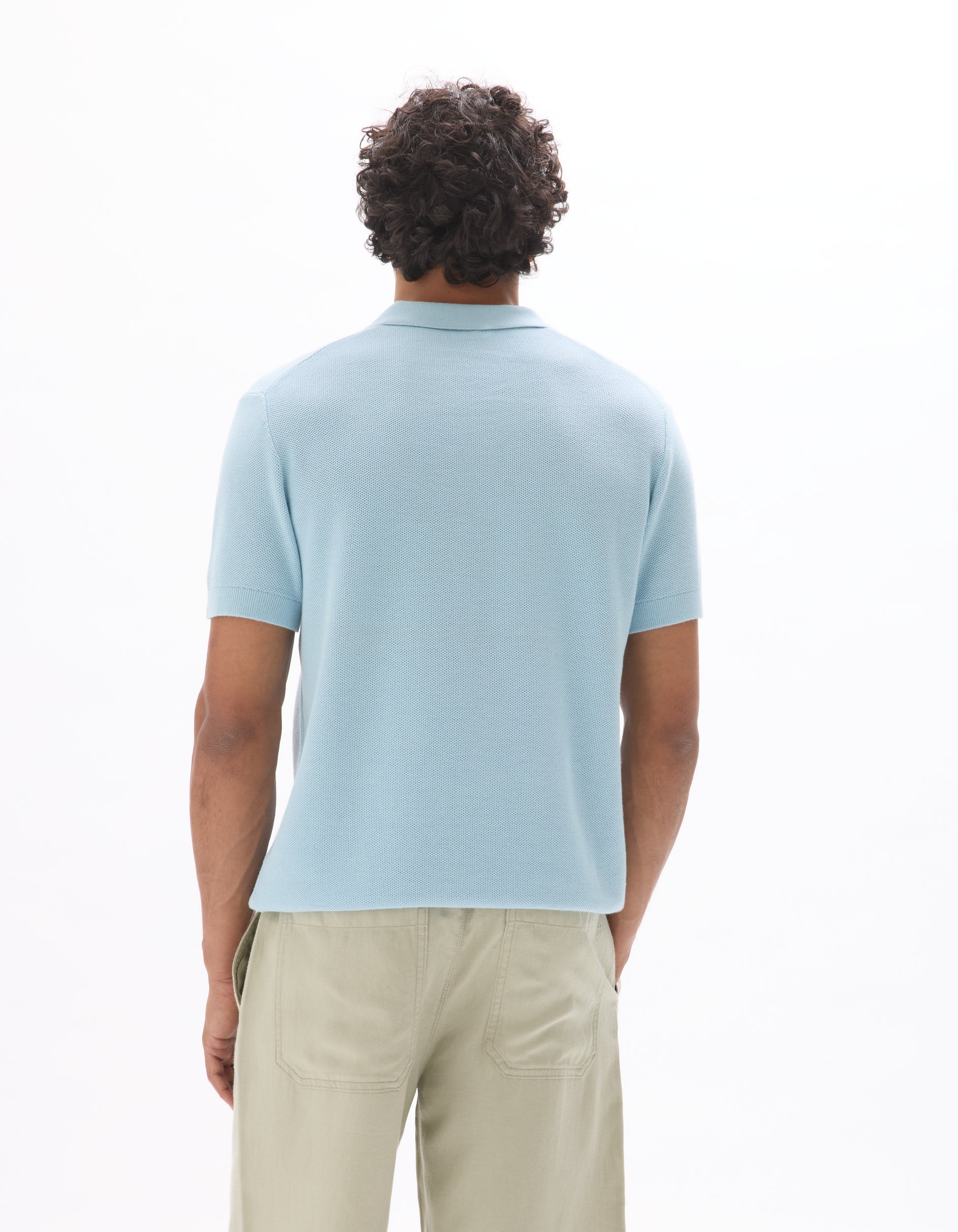 Blue Sky Short Sleeves Polo - Celio Lebanon
