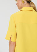 Tony yellow in fluid crepe