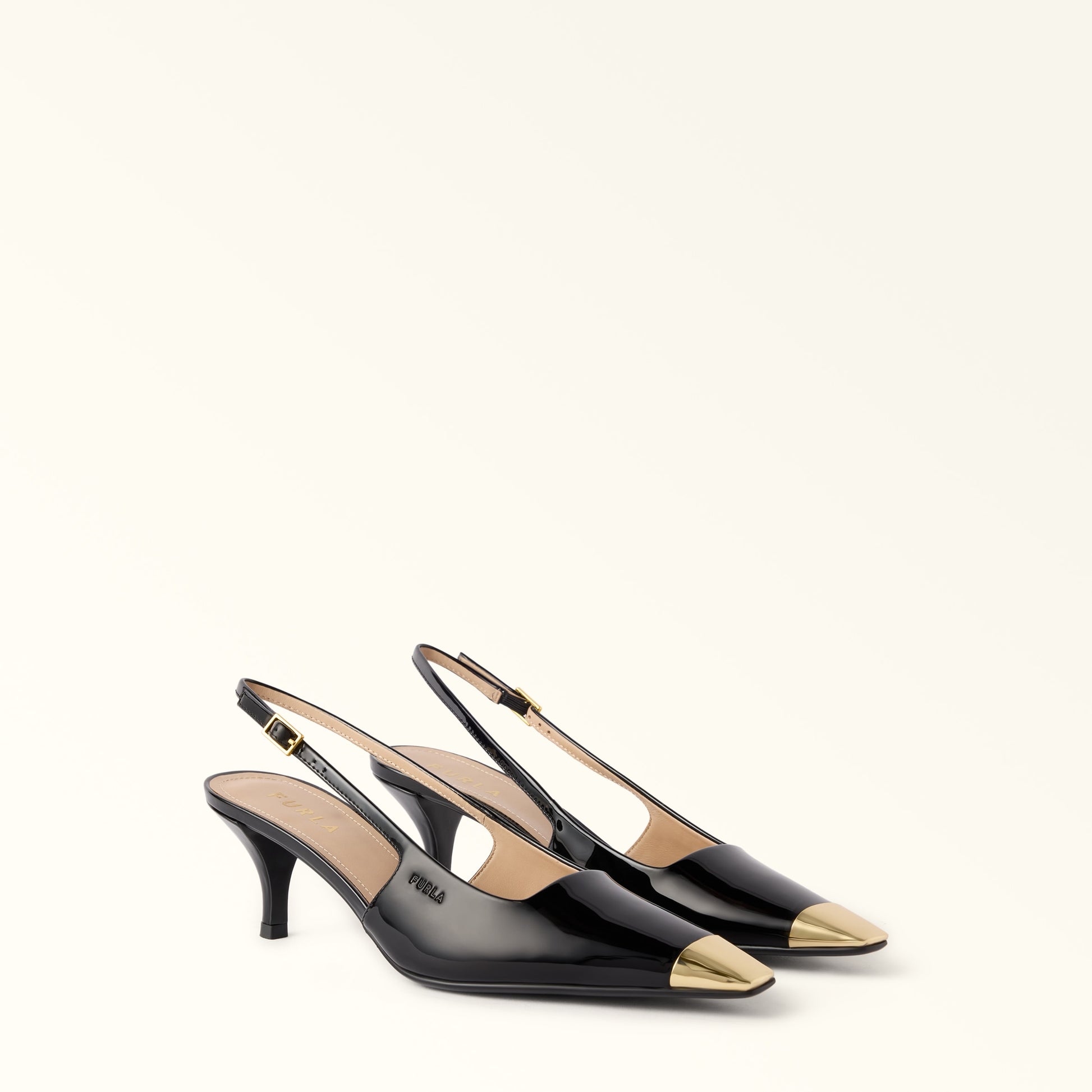 Furla Metal Slingback T.40 in Black - Shoes 