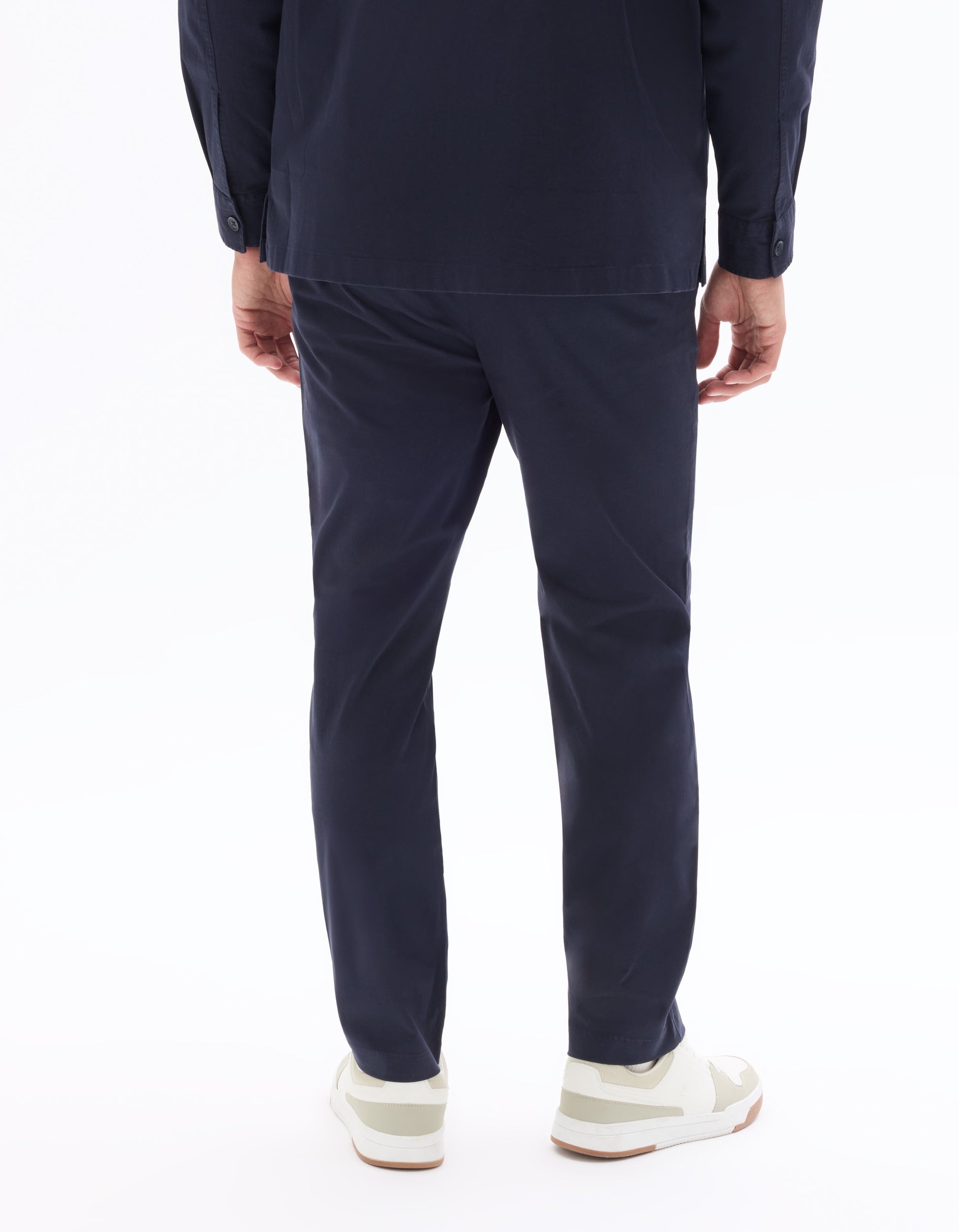 Celio All-Day Slim Fit Cropped 7/8 Solid Navy Pants - Navy