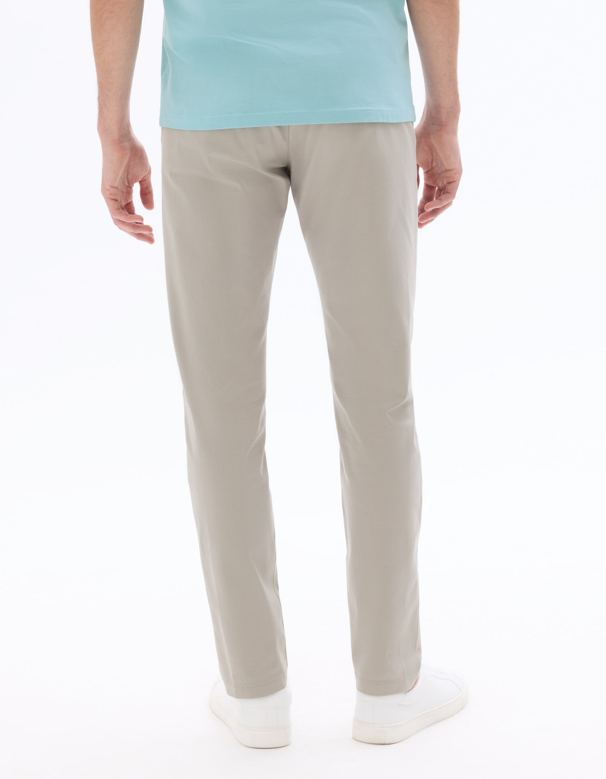 Slim Fit Stretch Cotton Chino Pants - Regular Length Celio