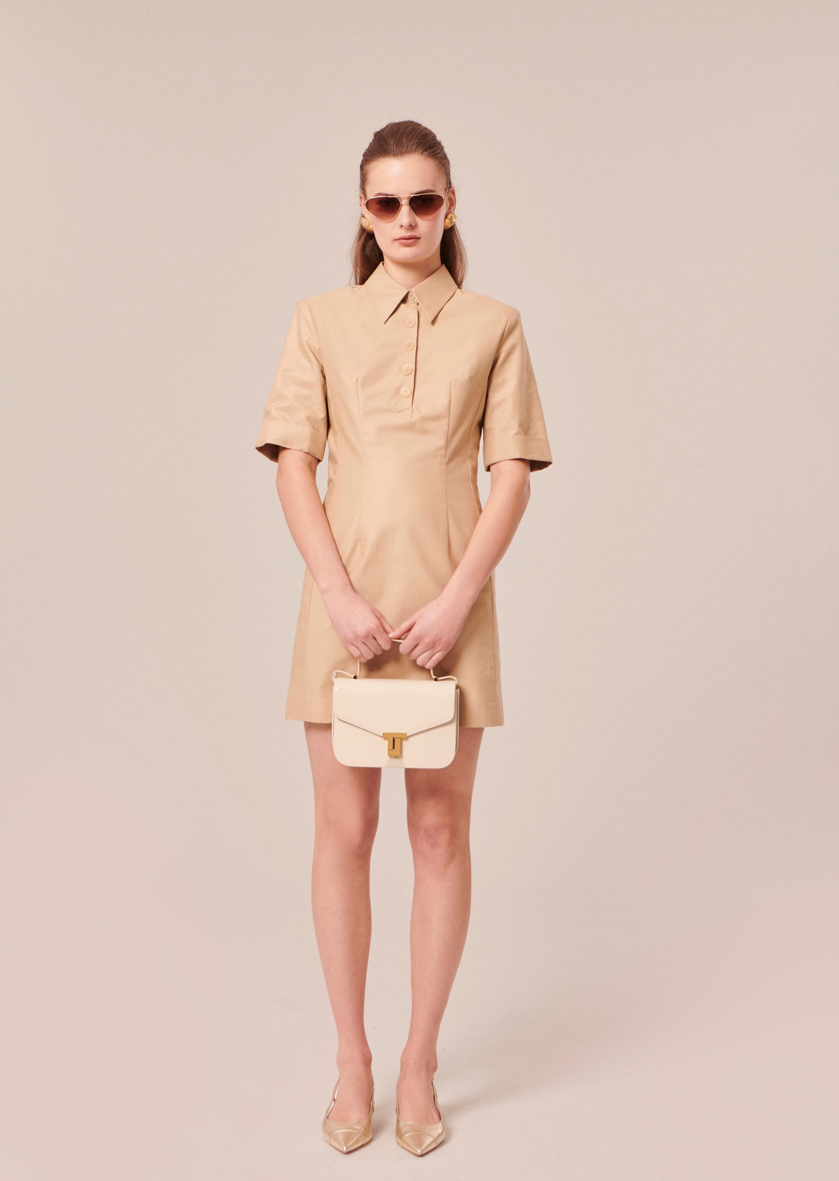 Robin beige cotton dress by Tara Jarmon Lebanon