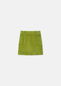 skirt in beige suede