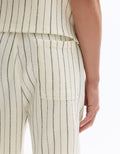 Celio Regular Fit Striped Bermuda Shorts - Beige
