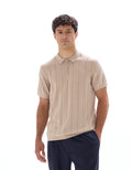 Beige Humus Short Sleeves Polo - Celio Lebanon