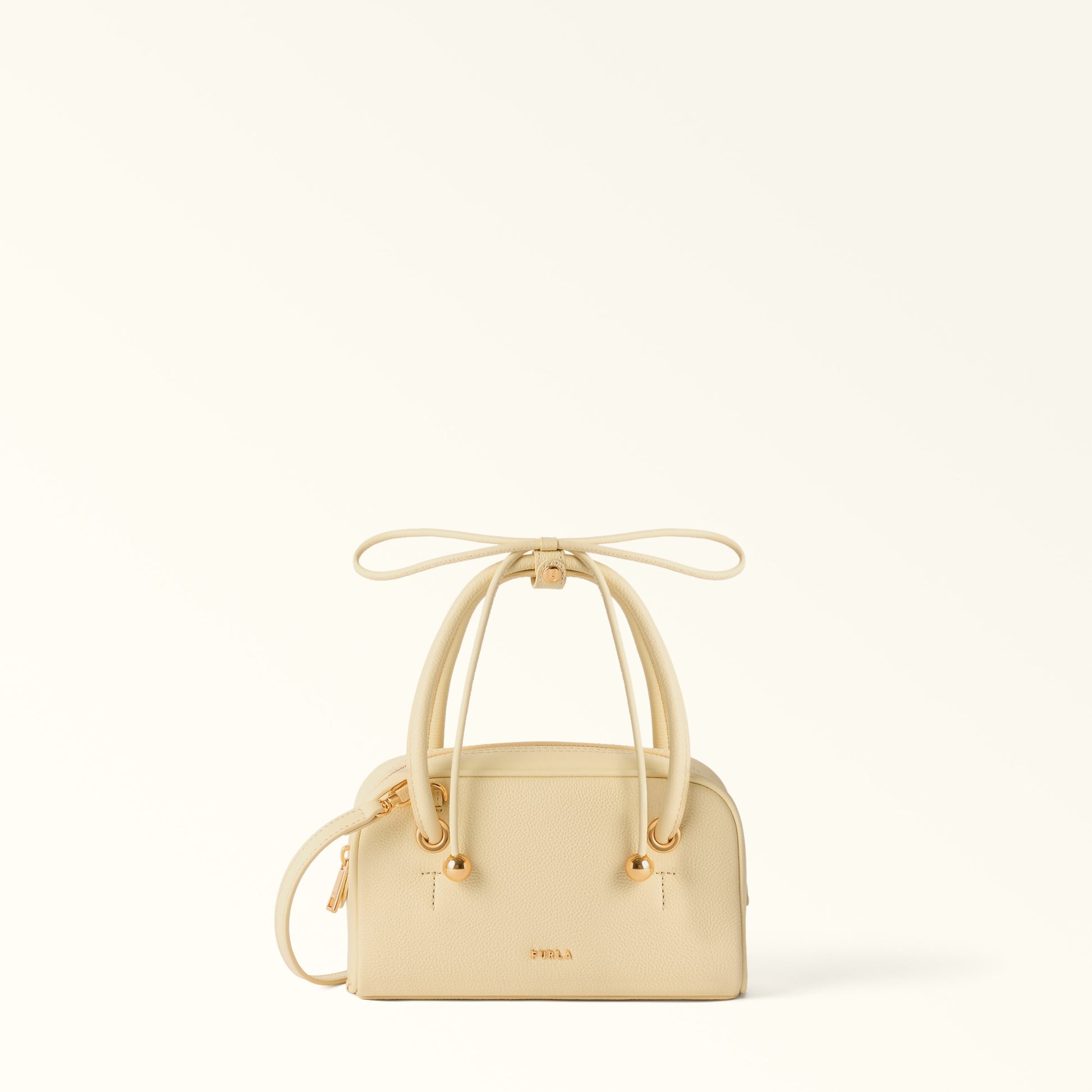 Furla Poppy Mini Dome in White - Bags 