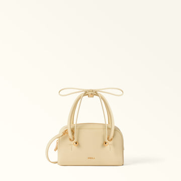 Furla Poppy Mini Dome in White - Bags 