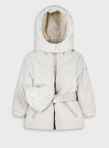 Children's Offwhite Jacket For Girl