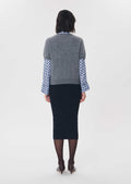 Pamela sweater in grey wool by Tara Jarmon