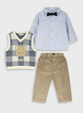 Cotton Boy Set - Cafe Creme