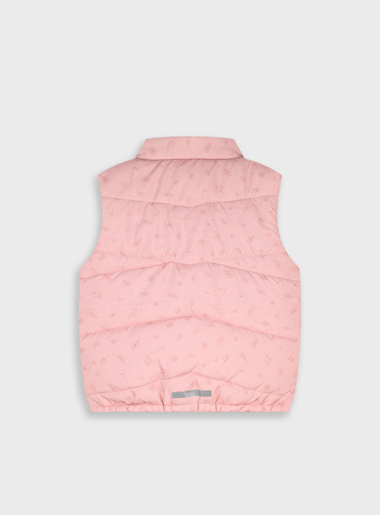 Children's Pink Jacket Sleeveless For Girl