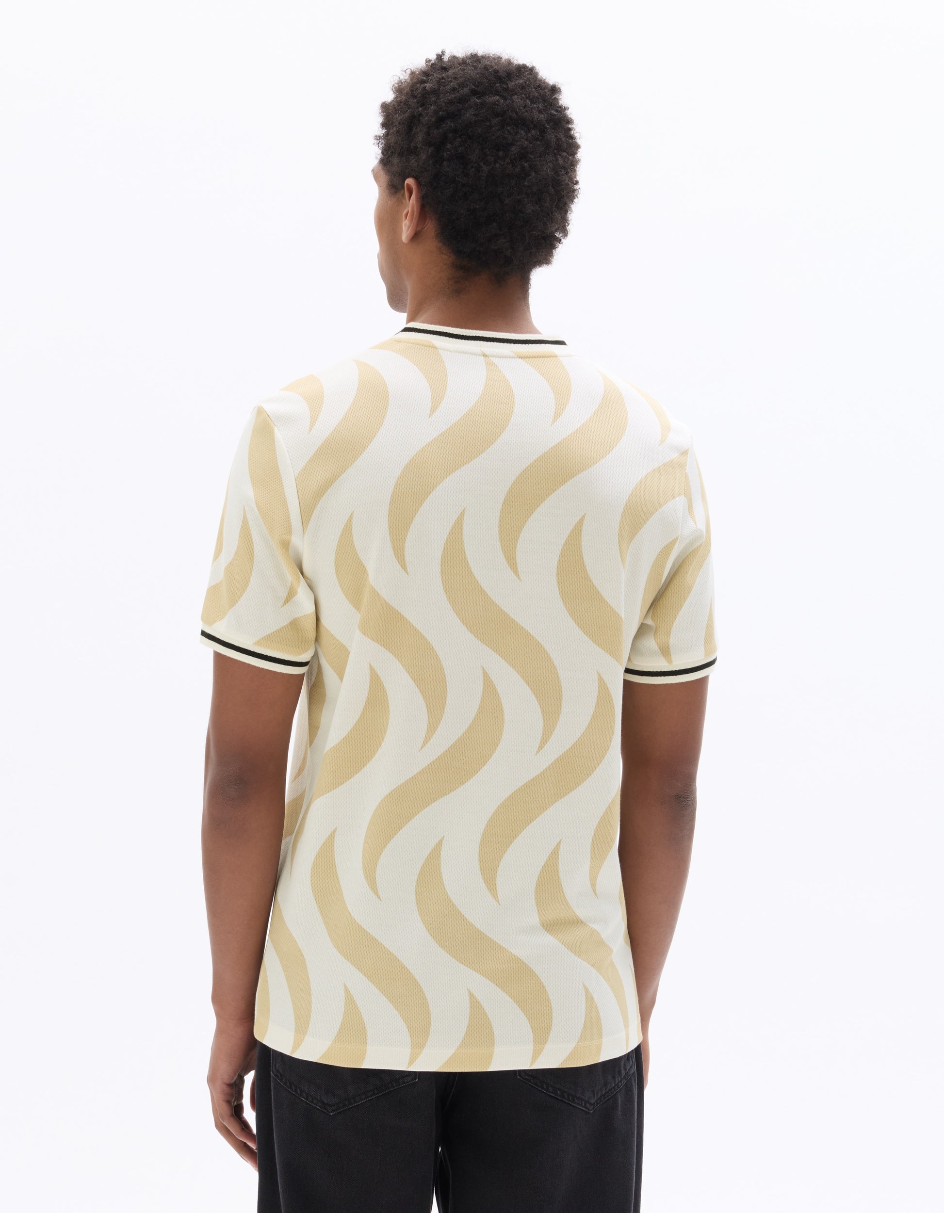 Celio Oversize Football Jersey - Beige