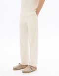 Celio Regular fit ribbed knit 100% cotton joggers - Beige