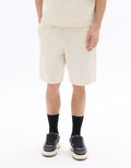 Celio Loose Interlock Shorts - White