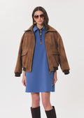 Riffi dress in denim blue by Tara Jarmon