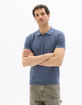 Blue Short Sleeves Polo for Men