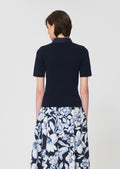 polo in midnight blue cotton