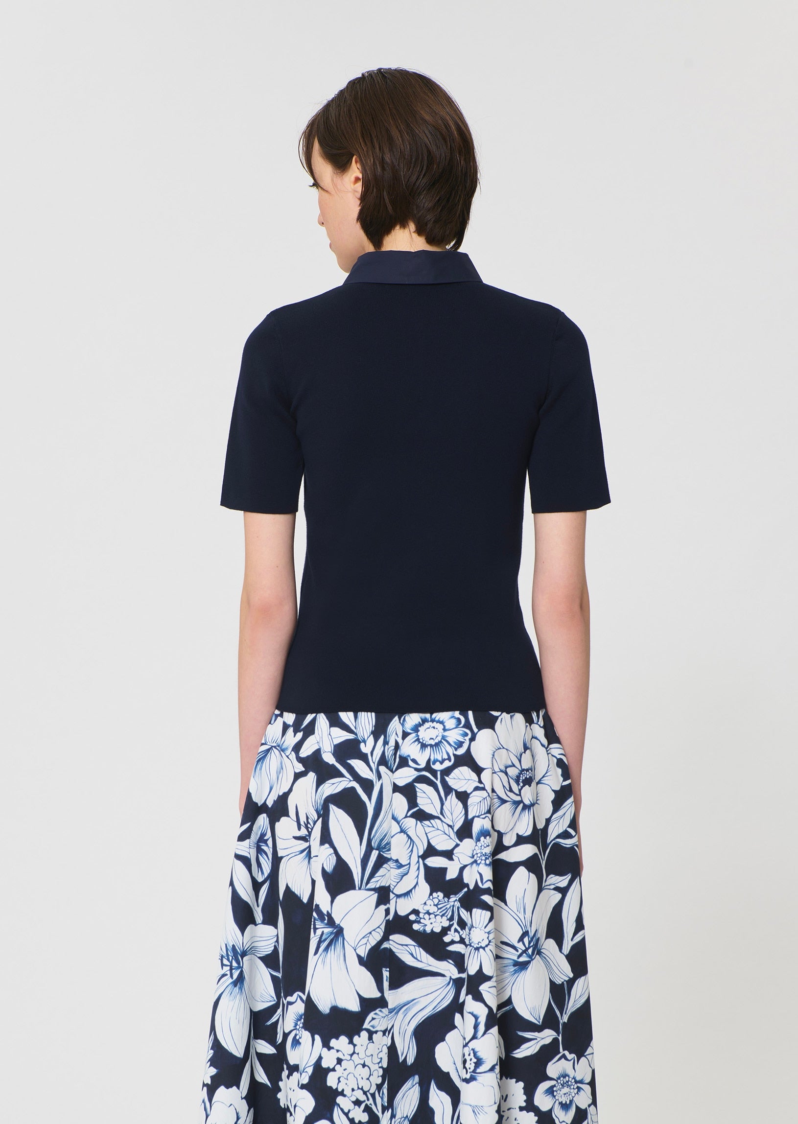 polo in midnight blue cotton