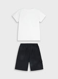 Black Set(Blouse,Shorts) for Boys