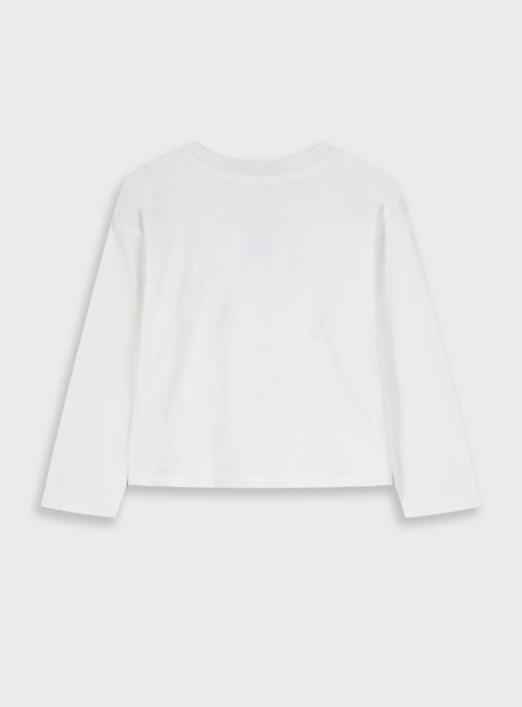 Children's Offwhite Blouse For Girl Energiers