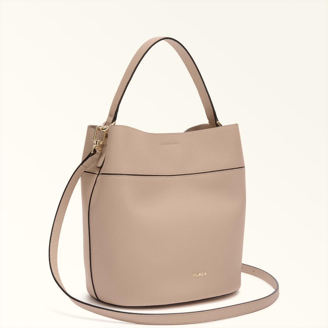 Furla Amelia M Bucket Bag in White - Bags 