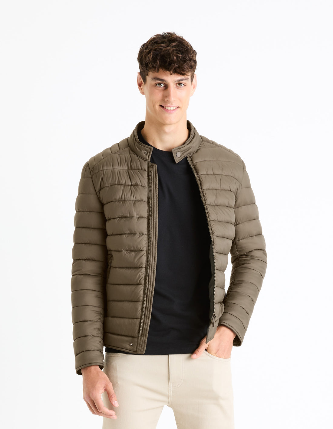 FUBLACK KHAKI PUFFY - Celio lebanon