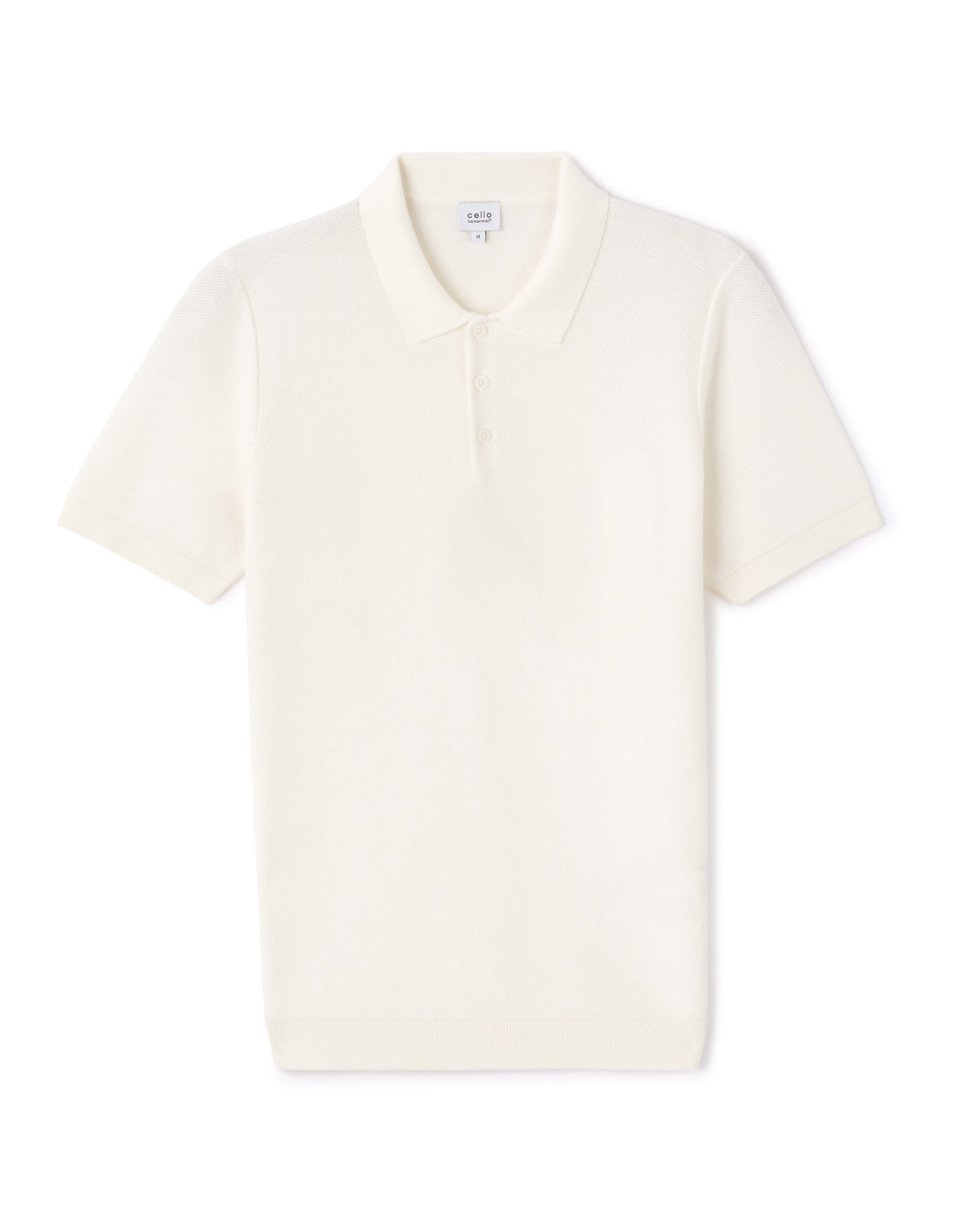 Beige Short Sleeves Polo for Men