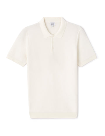 Beige Short Sleeves Polo for Men