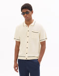 Celio Cotton Short-Sleeved Polo - White
