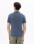 Blue Short Sleeves Polo for Men