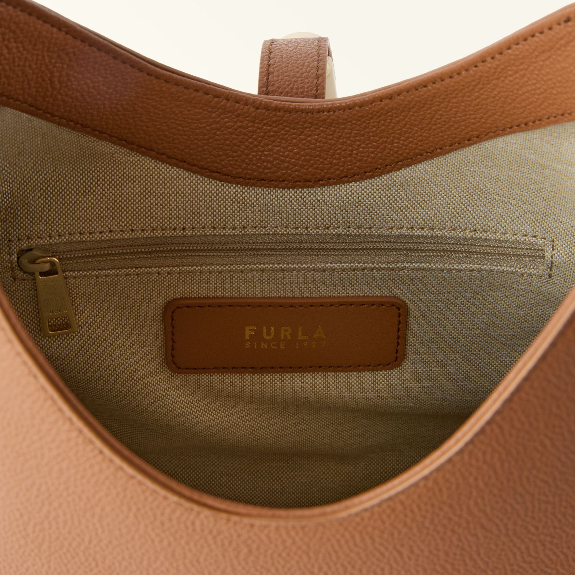 Furla Goccia S Hobo in Brown - Bags 