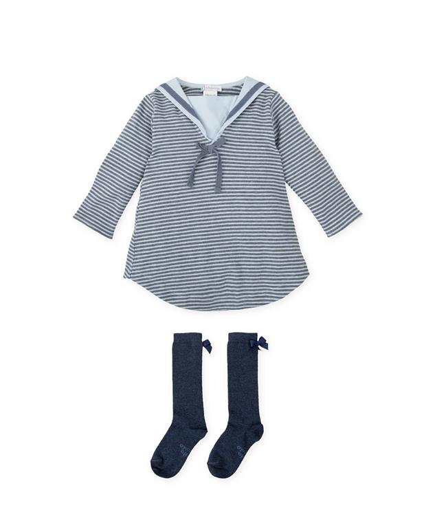 Navy Blue Dress for Kids