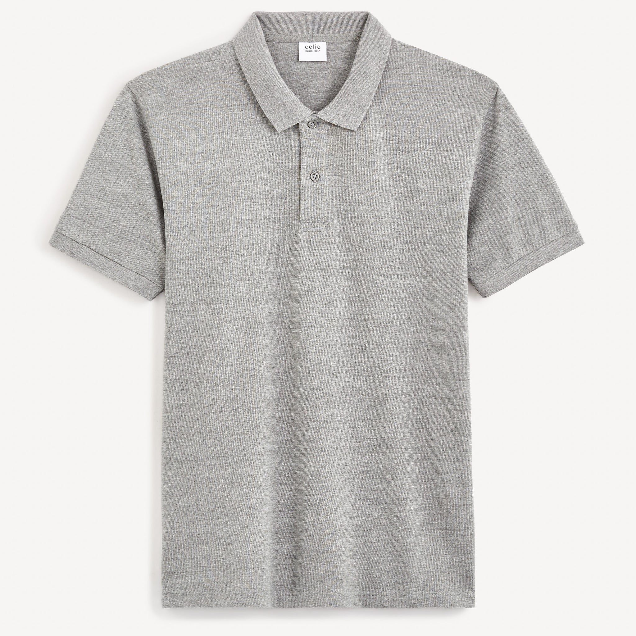 TEONE HEATHER GREY SS POLO - Celio lebanon