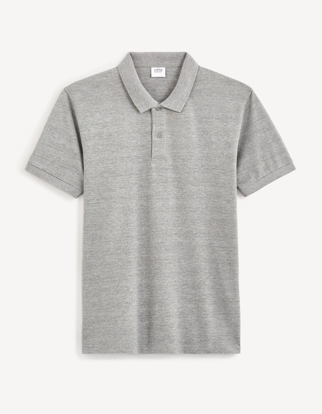 TEONE HEATHER GREY SS POLO - Celio lebanon