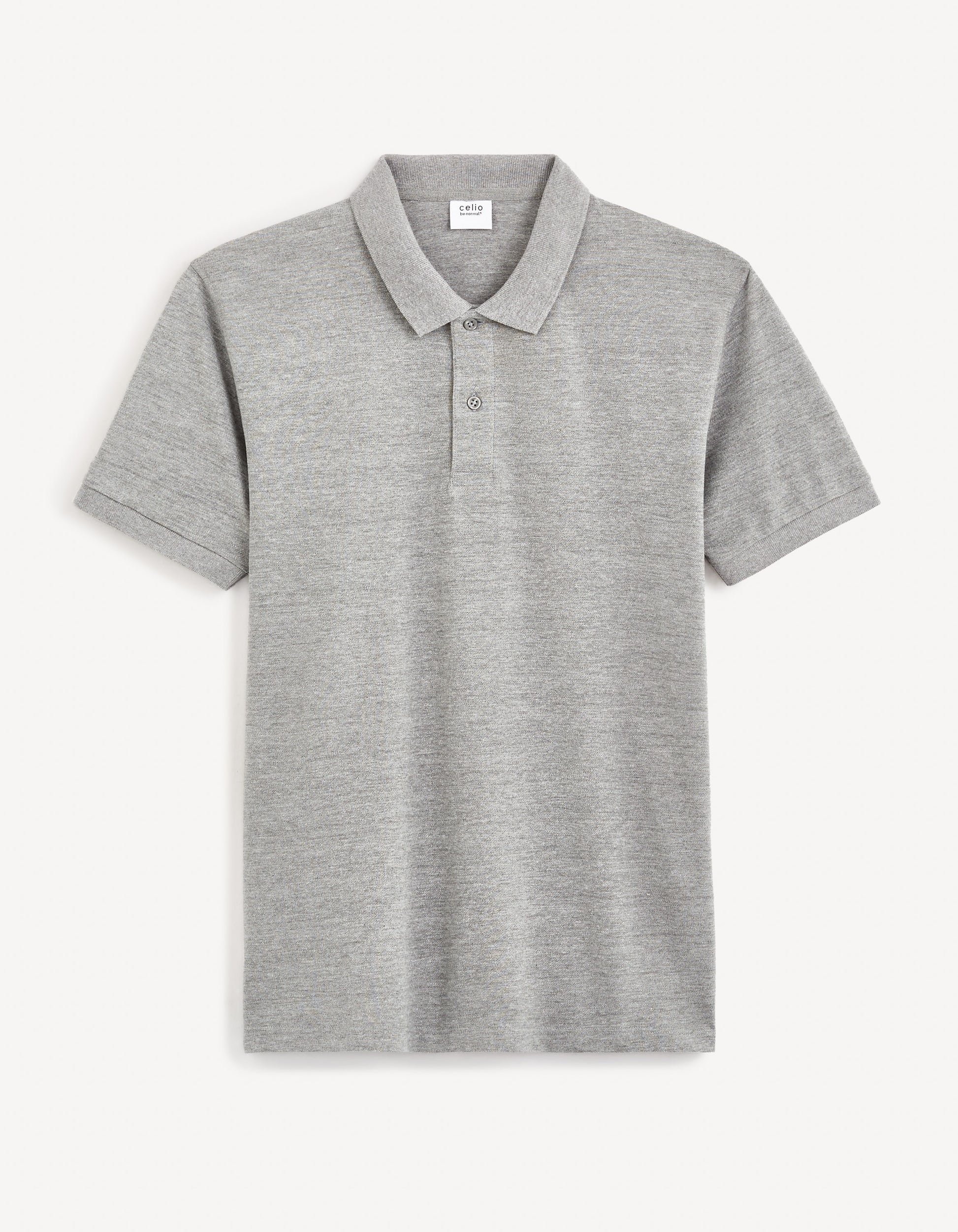 TEONE HEATHER GREY SS POLO - Celio lebanon