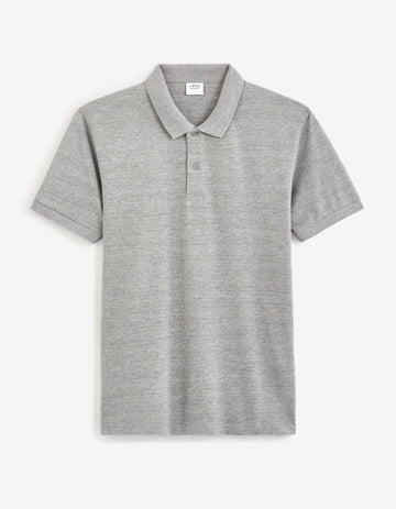 TEONE HEATHER GREY SS POLO - Celio lebanon